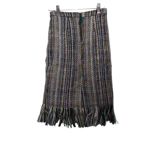Anthropologie Maeve Tweed fringe skirt size 0 - Picture 4 of 11
